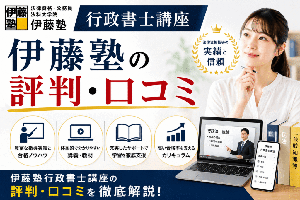 伊藤塾行政書士講座の評判・口コミ