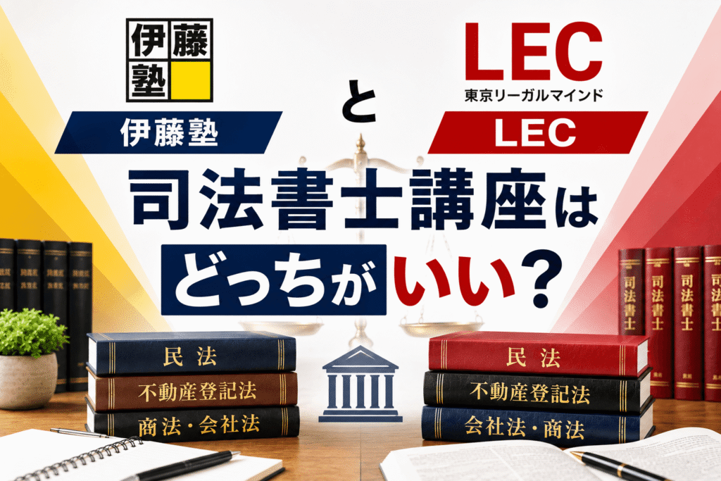 伊藤塾とLECの司法書士講座はどっちがいい？