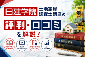 日建学院土地家屋調査士講座の評判・口コミを解説